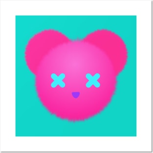 Pink bear. Posters and Art